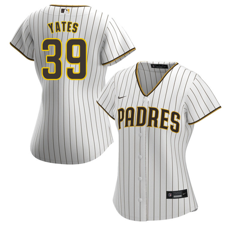 Nike Women #39 Kirby Yates San Diego Padres Baseball Jersey Sale-White
